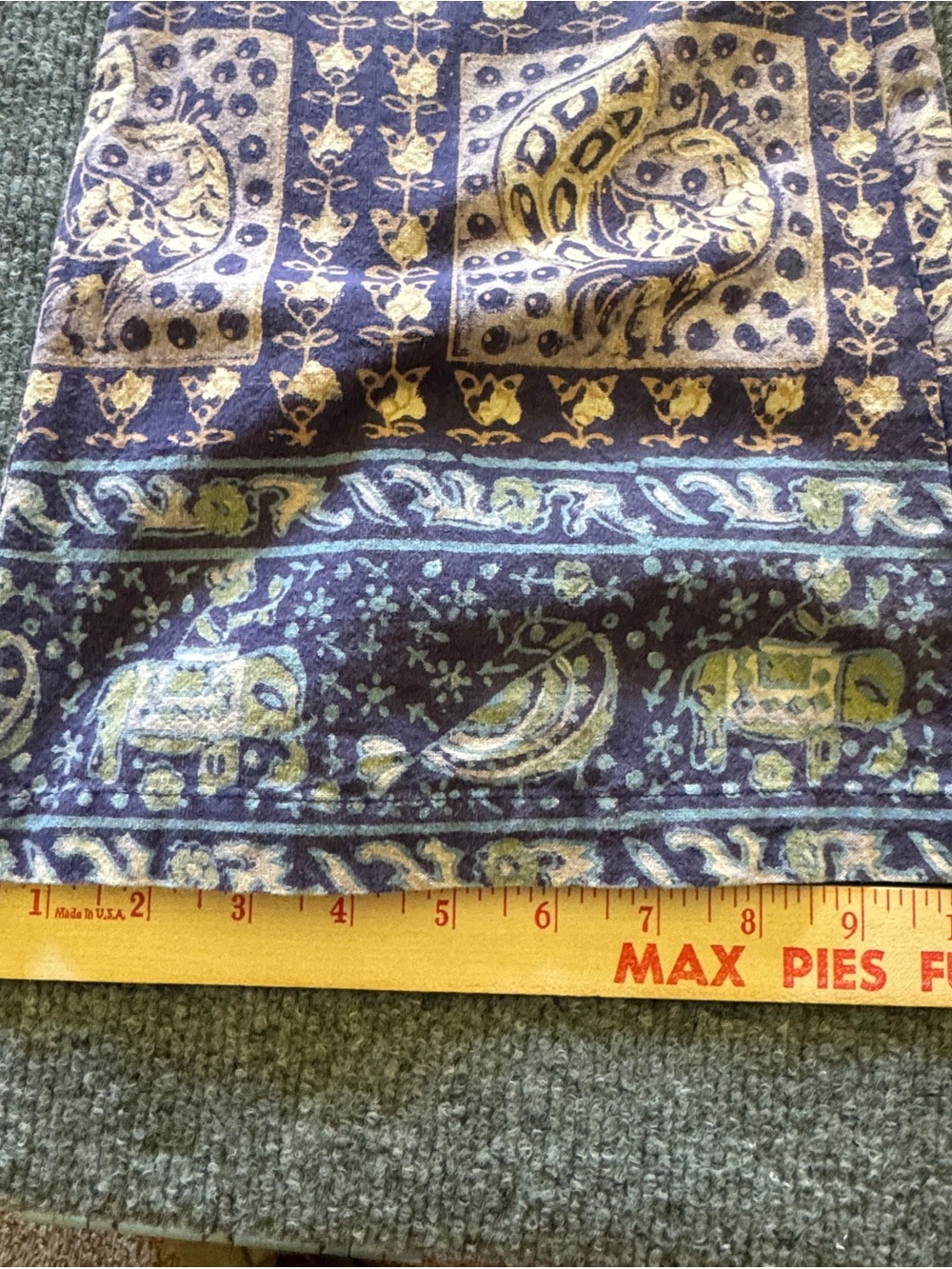 Gypsy Elephant Paisley Bell Bottom Festival Hippie Pants M Boho - Picture 10 of 14